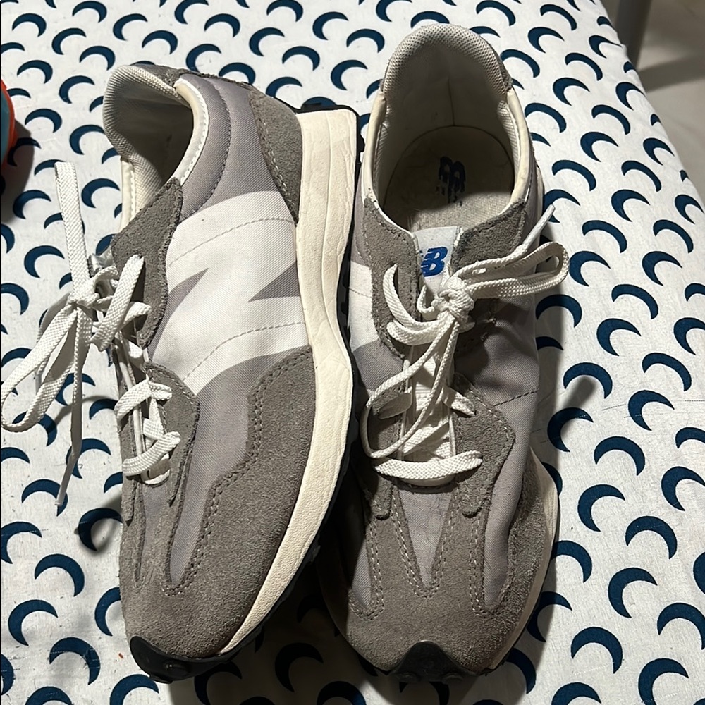 New Balance Gray and White Sneakers Modern Comfort